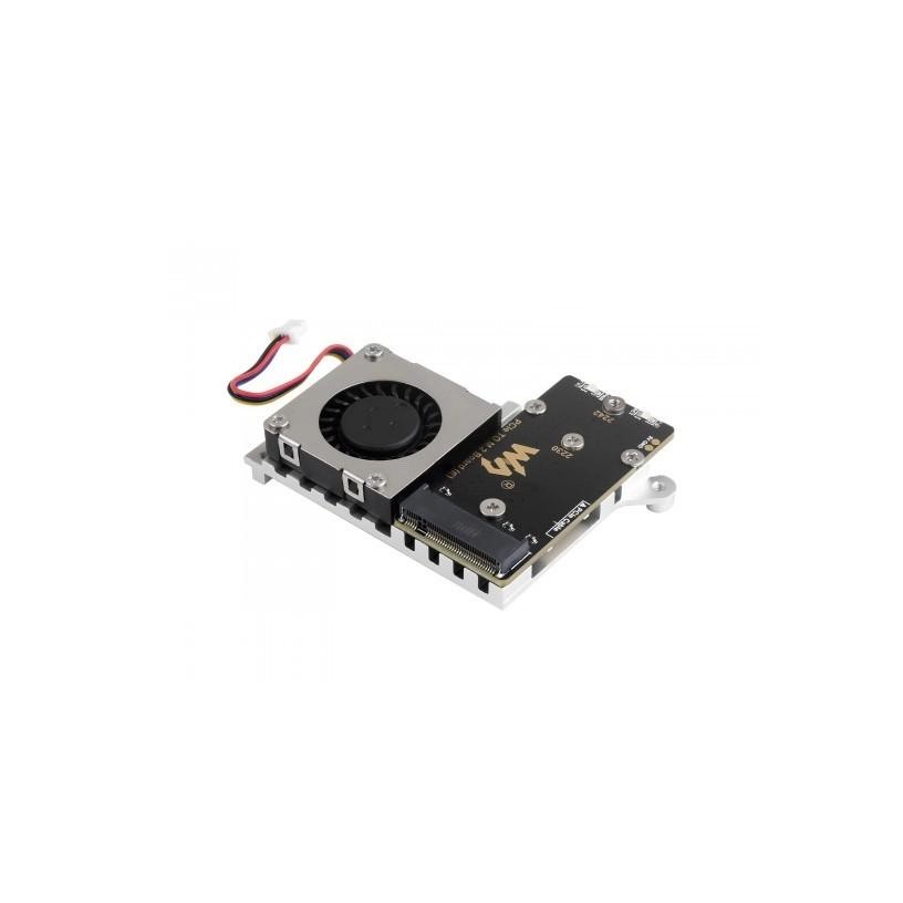 Ventilateur avec carte PCIe vers M.2 pour Raspberry Pi 5